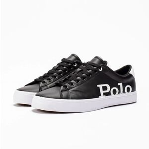 mens Polo Ralph Lauren Longwood Logo Leather Sneaker